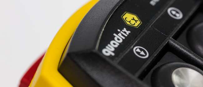 quadrix Ex The compact push button transmitter with ATEX and NEC / CEC approval.