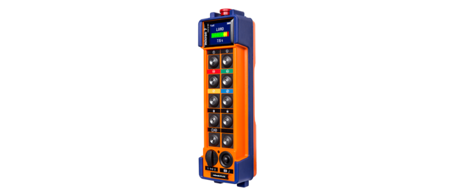 micron 7 The high-performing push button transmitter with built-in color display.