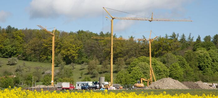Construction cranes