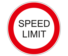 The safe speed limit.