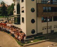 A group photo of the HBC team for the 50-year anniversary.