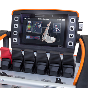 Radio control with 5 inch color display
