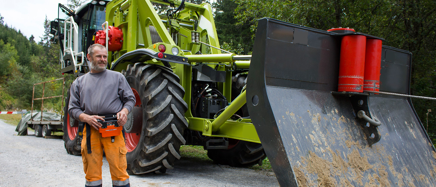 Forestry winches: one of the classic applications for HBC radio controls.
