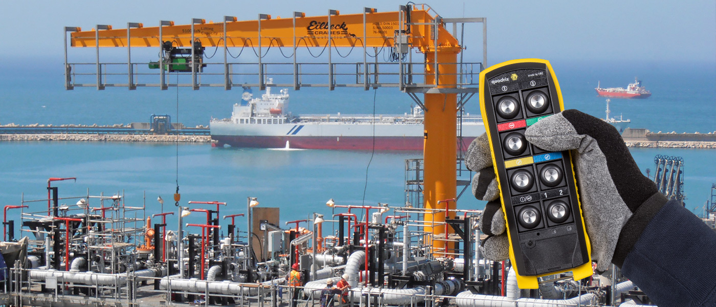 Precise control from a safe position: HBC radio systems for hazardous areas.