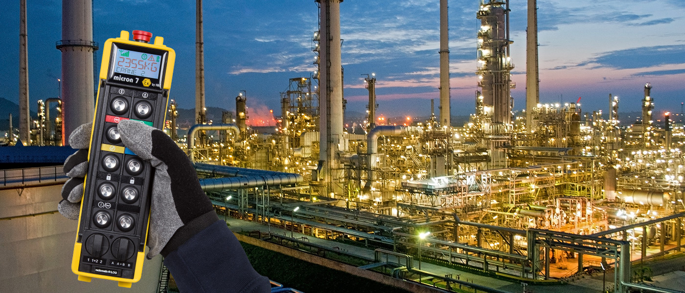 HBC radio controls: perfect for hazardous areas in the chemical industry.