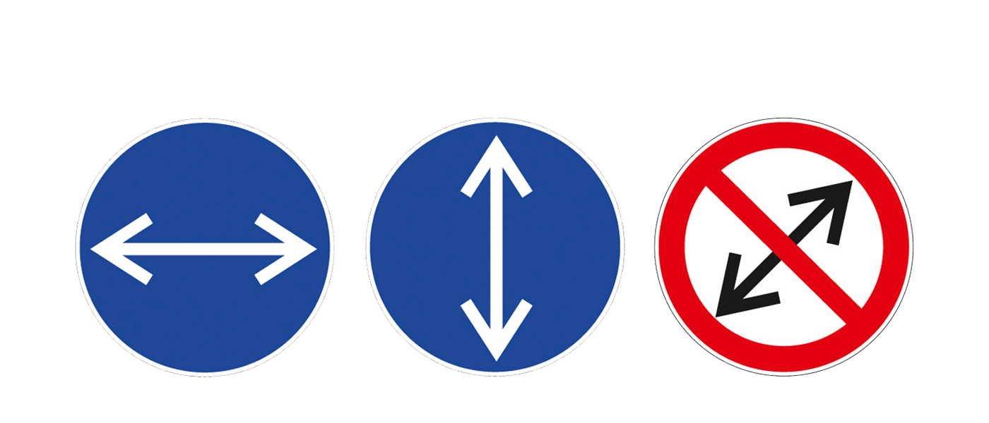 Orthogonal drive <p>Always on the right track.</p>